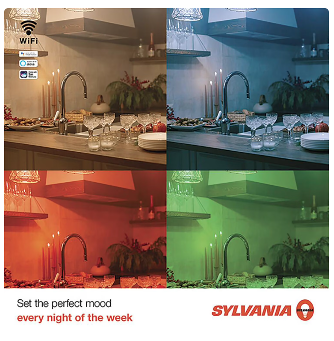 SYLVANIA Smart RGB LED Bulbs (4-Pack)