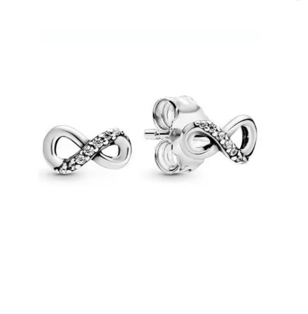 Aretes Infinito con zirconia
