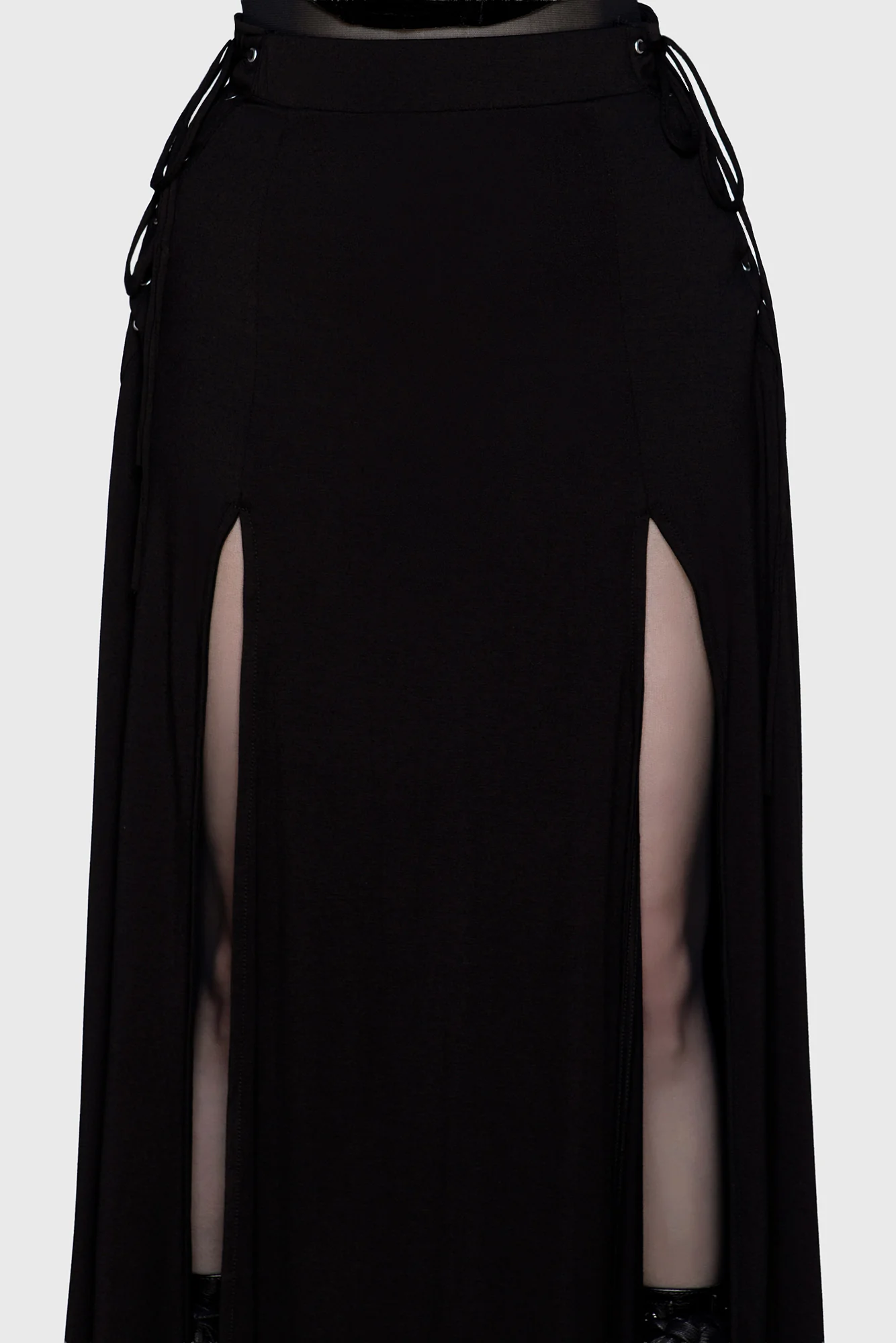 Hellverina Split Maxi Skirt