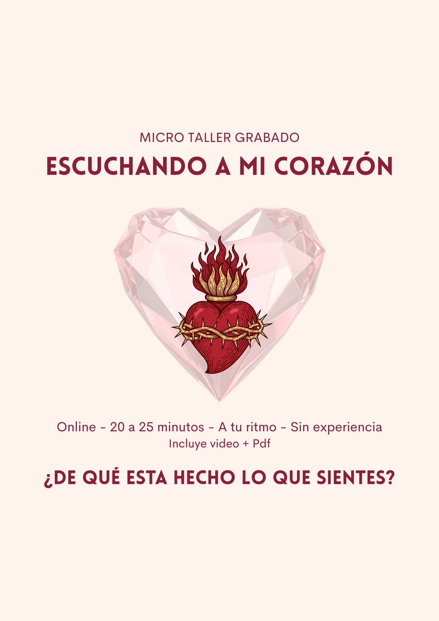 Escuchando a mi corazón - Micro taller grabado
