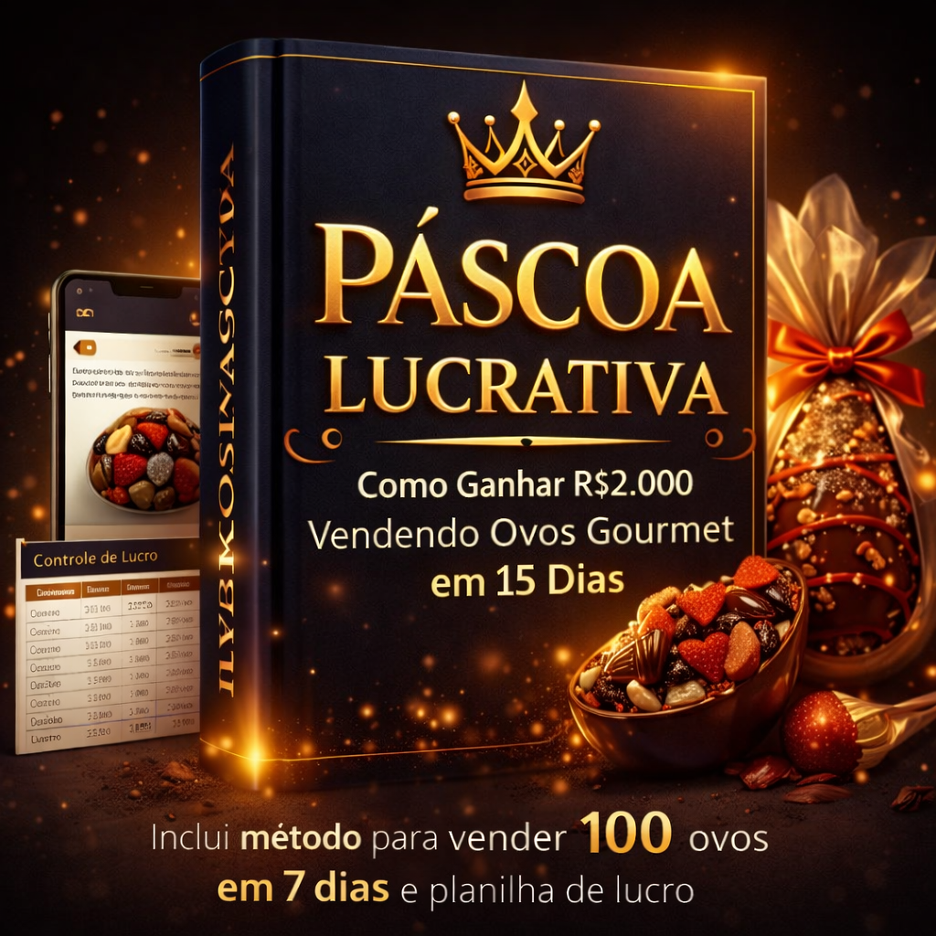 E-book Páscoa Lucrativa + E-book Extra + Planilha de Controle