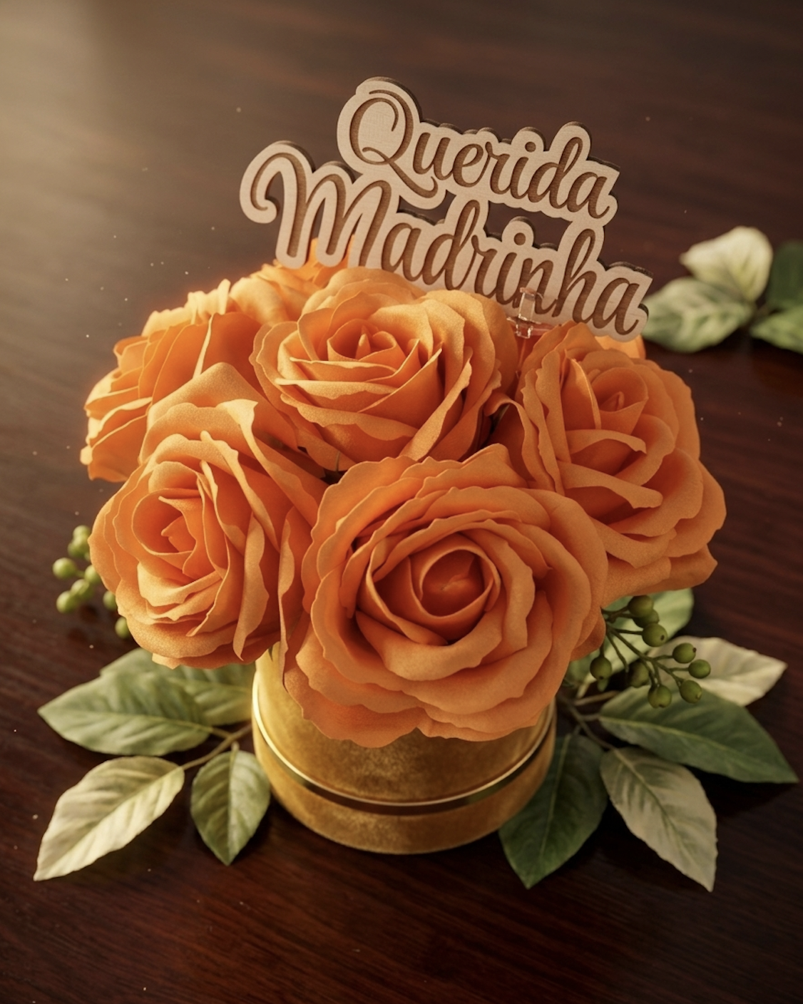 Flor Laranja-Artificial