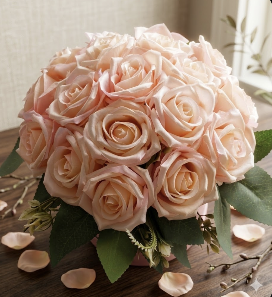 Buquê Premium Rosas de Cetim