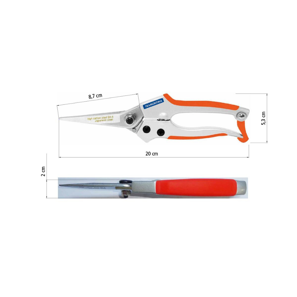 Tesoura de Poda Profissional Tramontina Aço Carbono