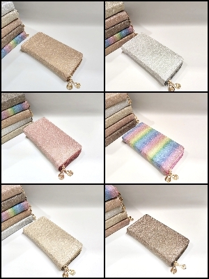 Glitter Zipper Wallet
