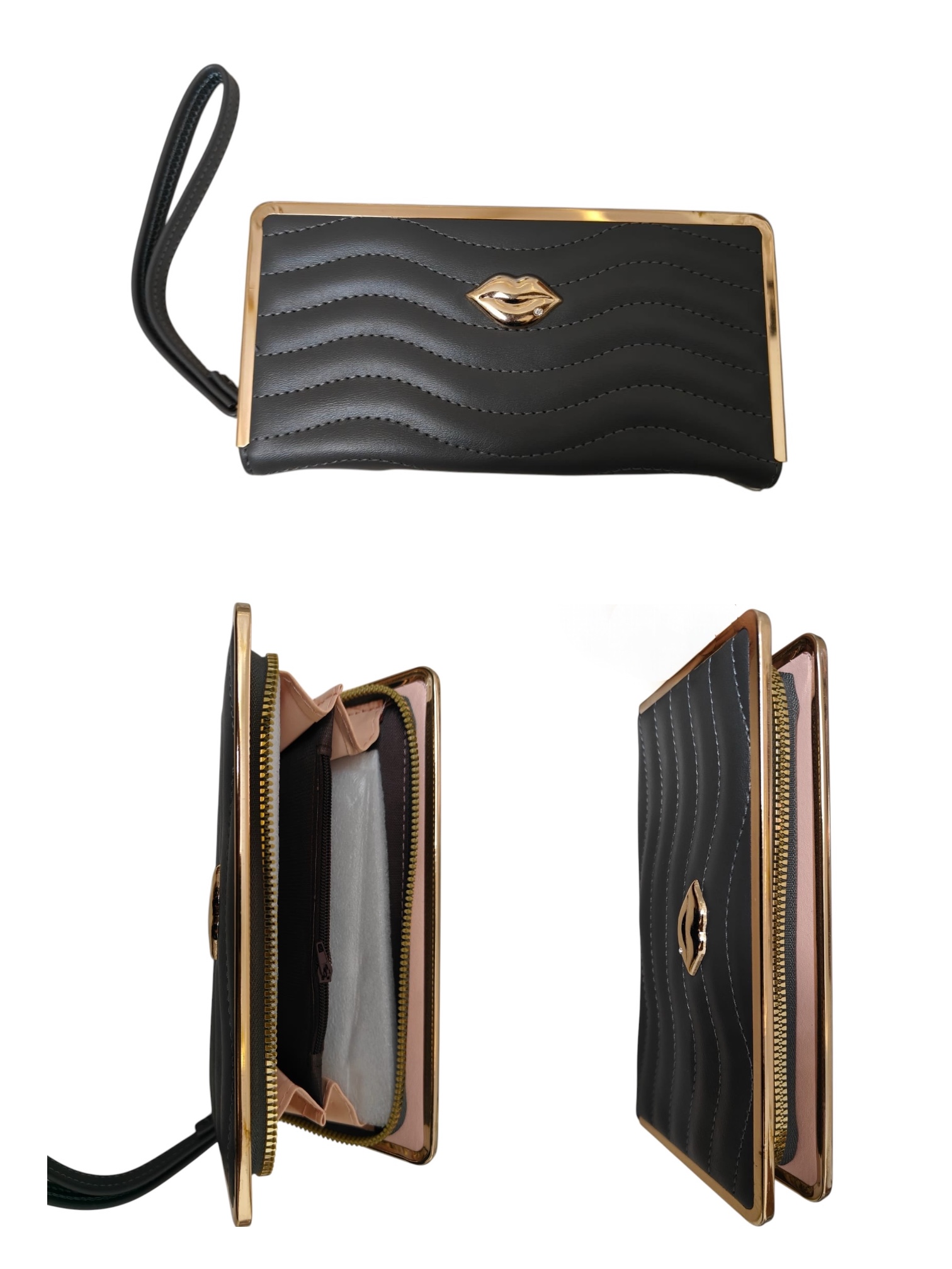 Syenora Kiss Logo Elegant Clutch Wallet
