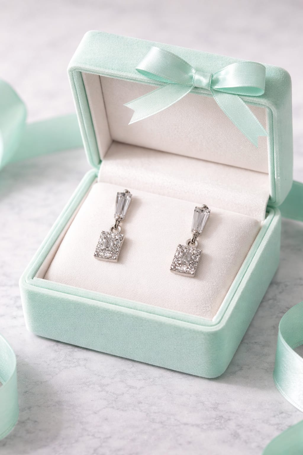 Syenora Elegant Silver Drop Earrings