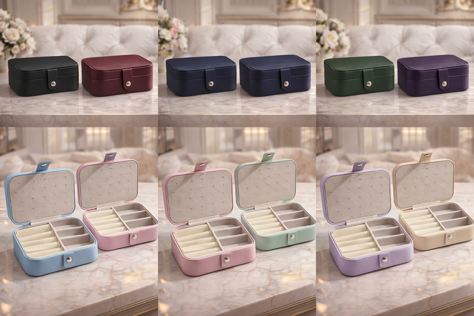 Elegant Travel Jewelry Box