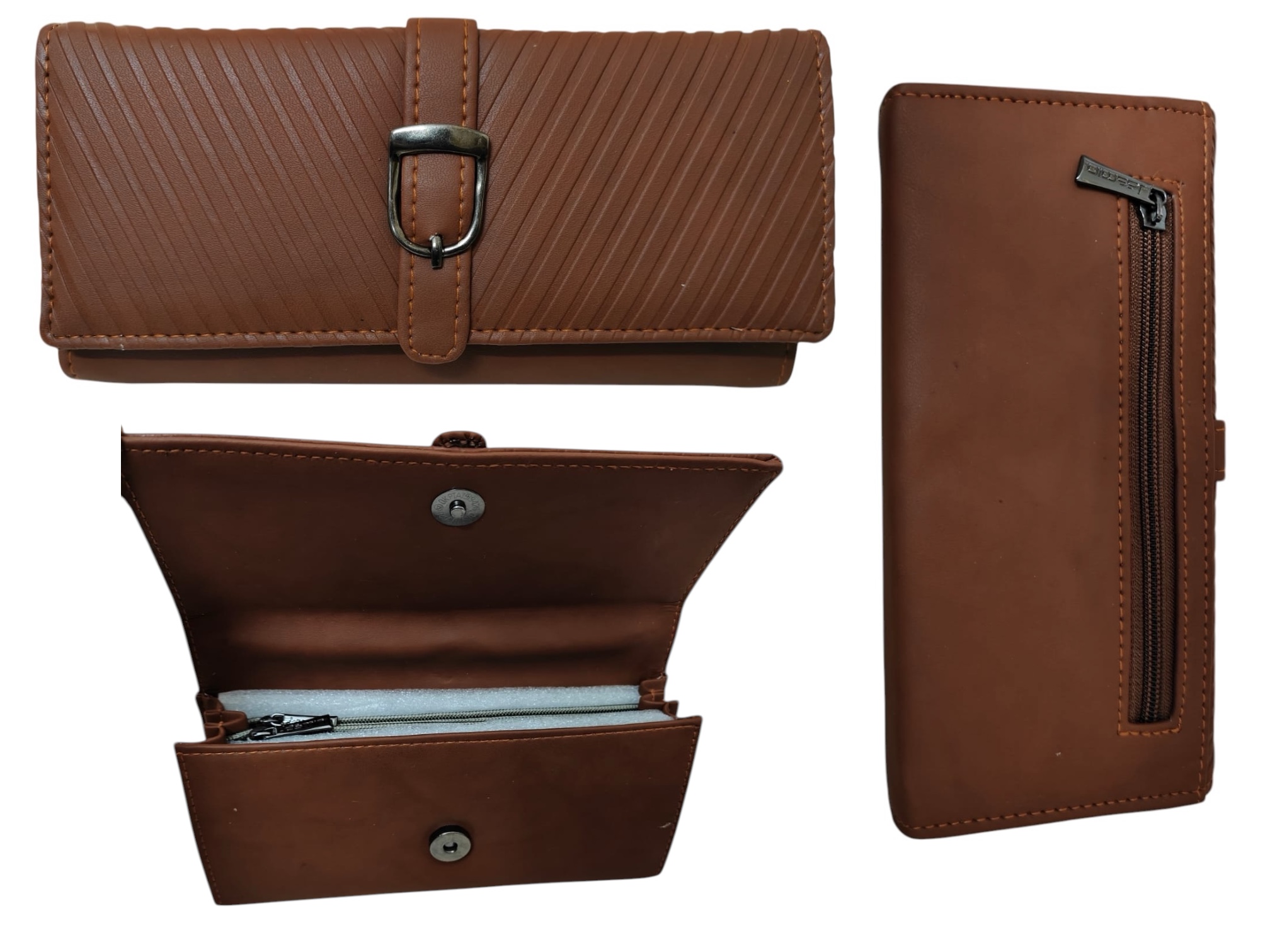 Syenora Secure Buckle Closure Leather Wallet