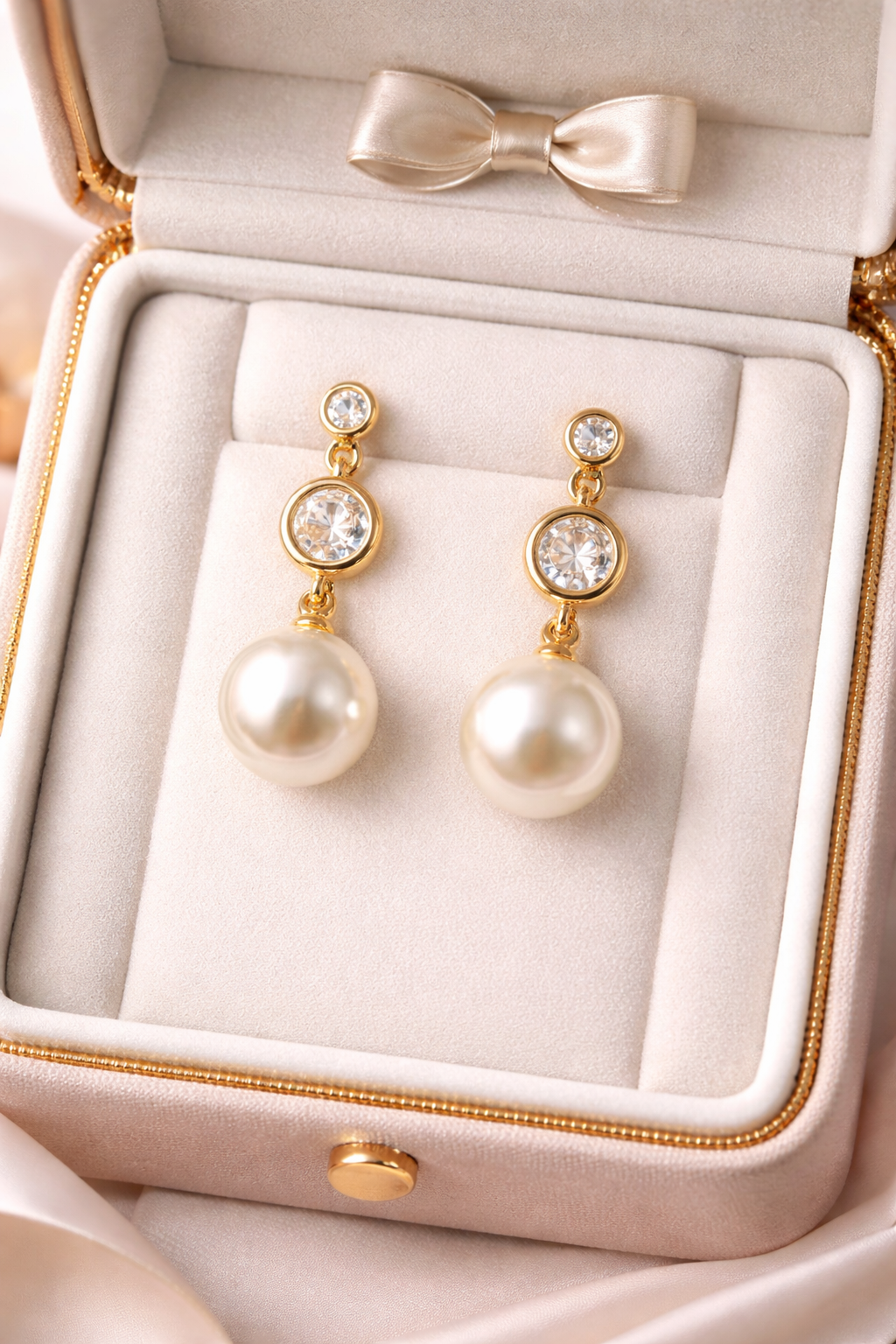 Syenora Elegant Pearl Drop Earrings