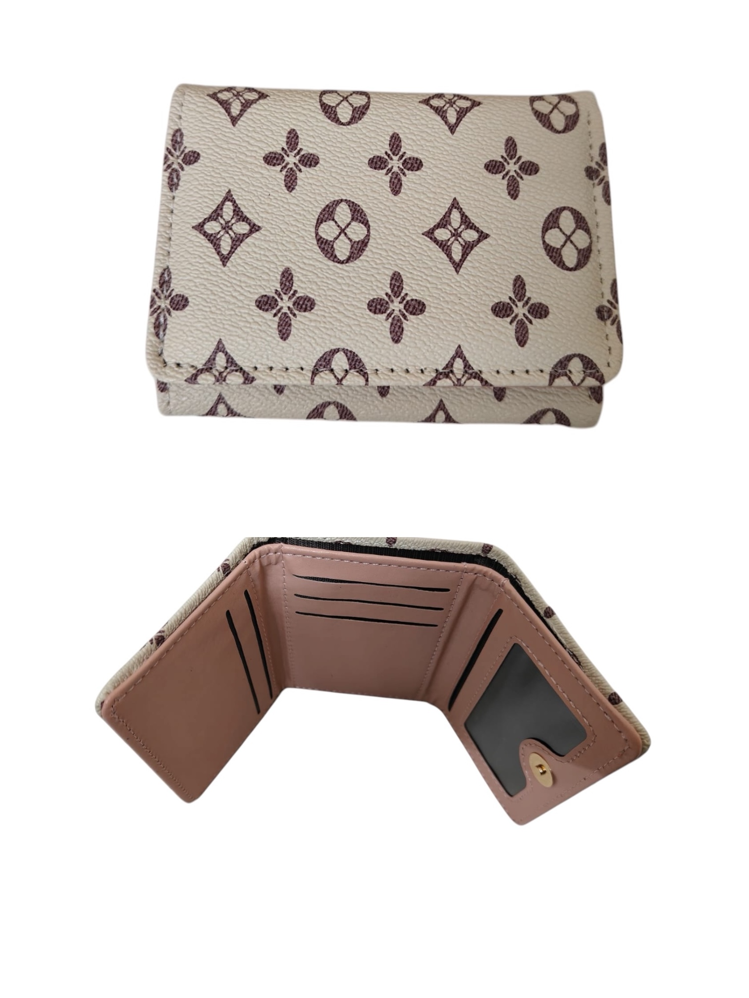 Syenora Patterned Look Alike Leather Wallet