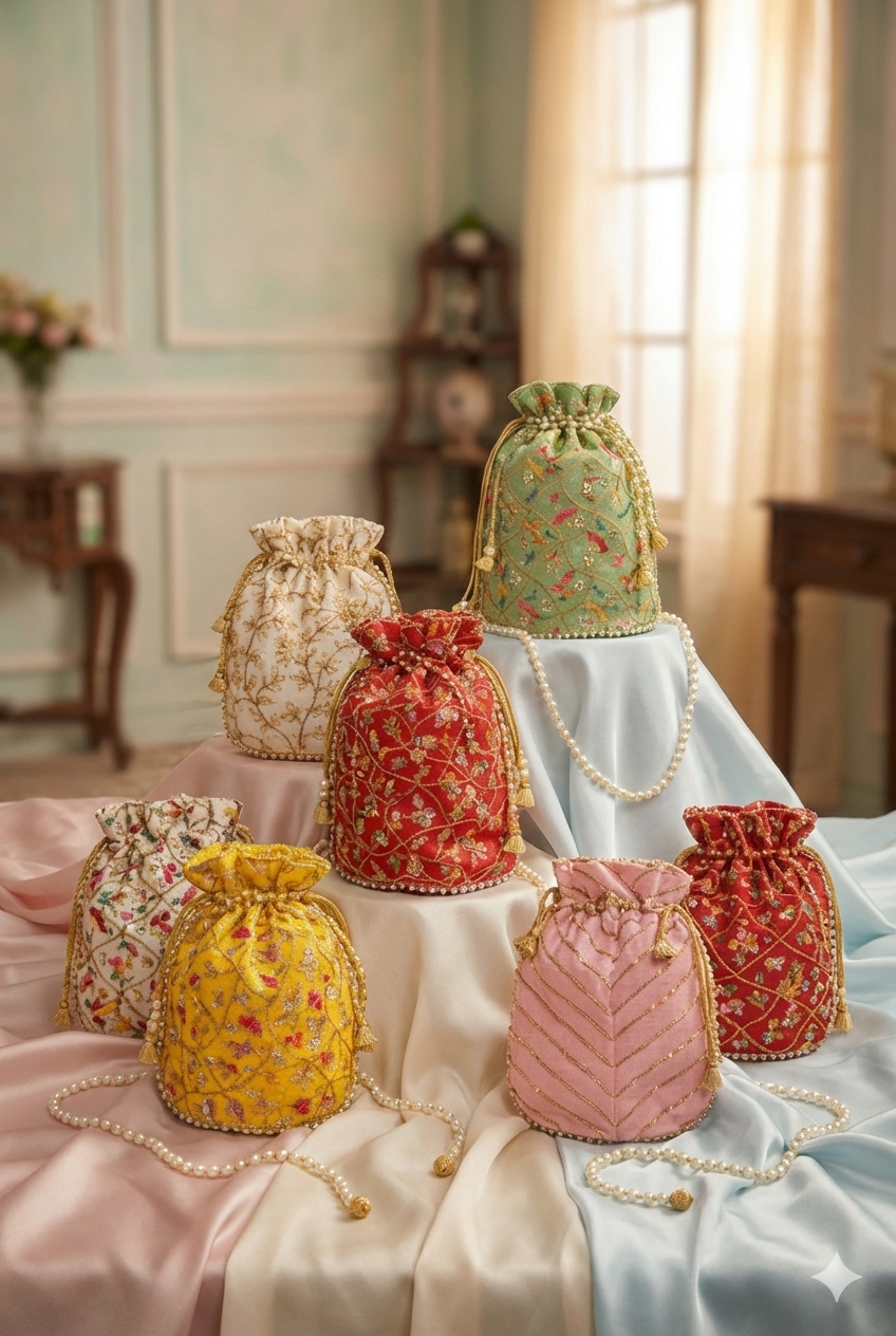 Syenora Zaria Embroidered Potli Bag