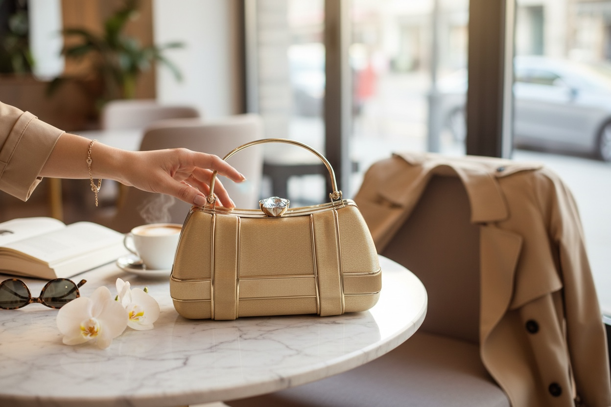 Syenora Regal Arc Top Handle Clutch