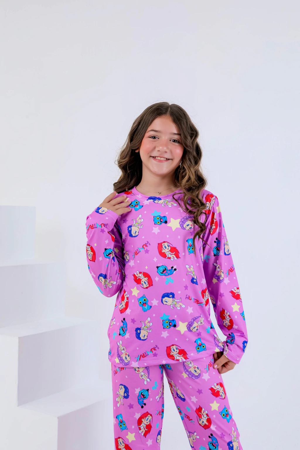 Pijama Infantil Feminino K-pop
