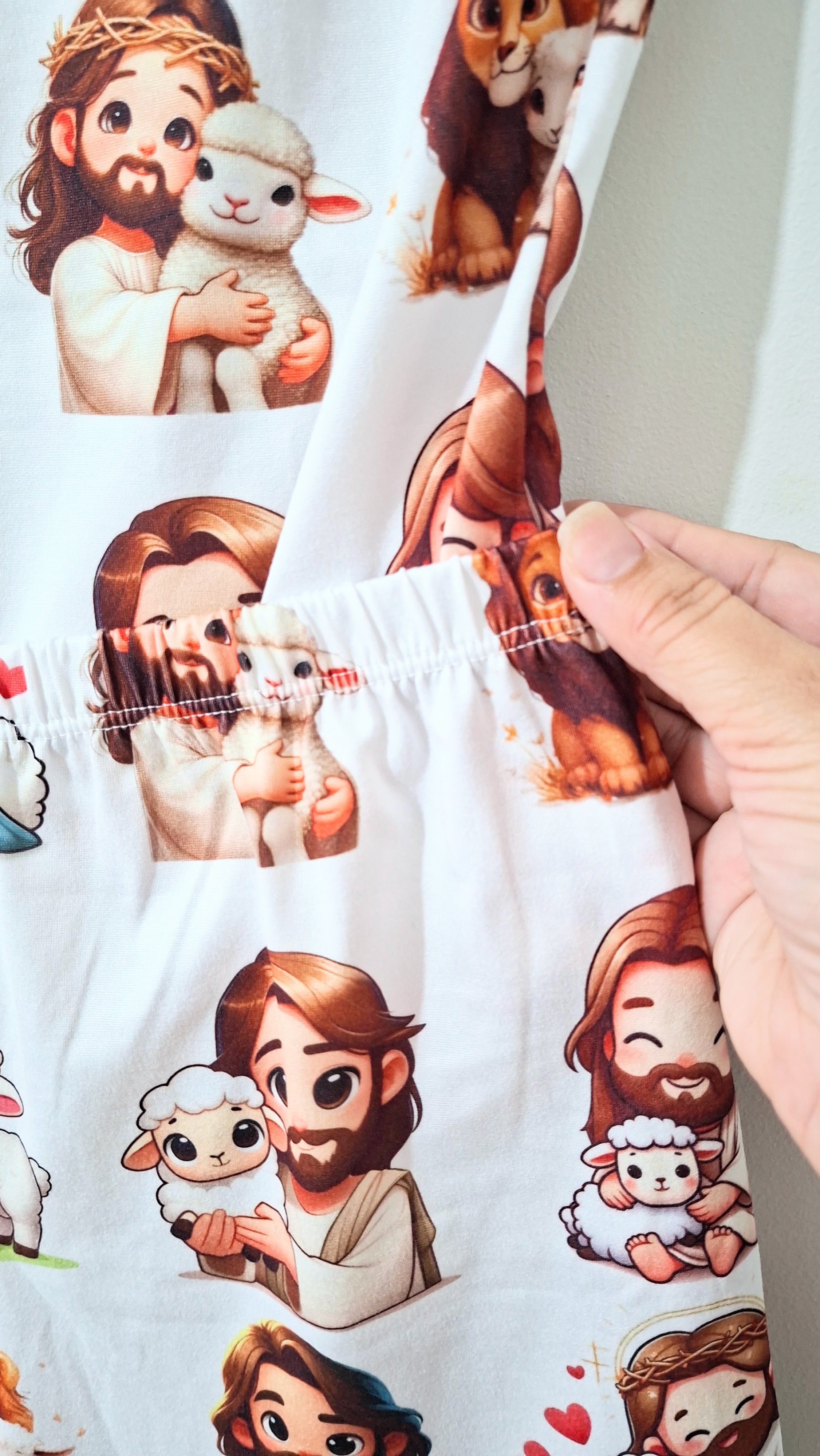 Pijama Infantil Jesus e ovelhinhas