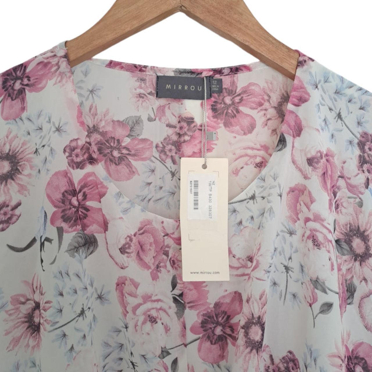 Blouse Women Medium Floral Top