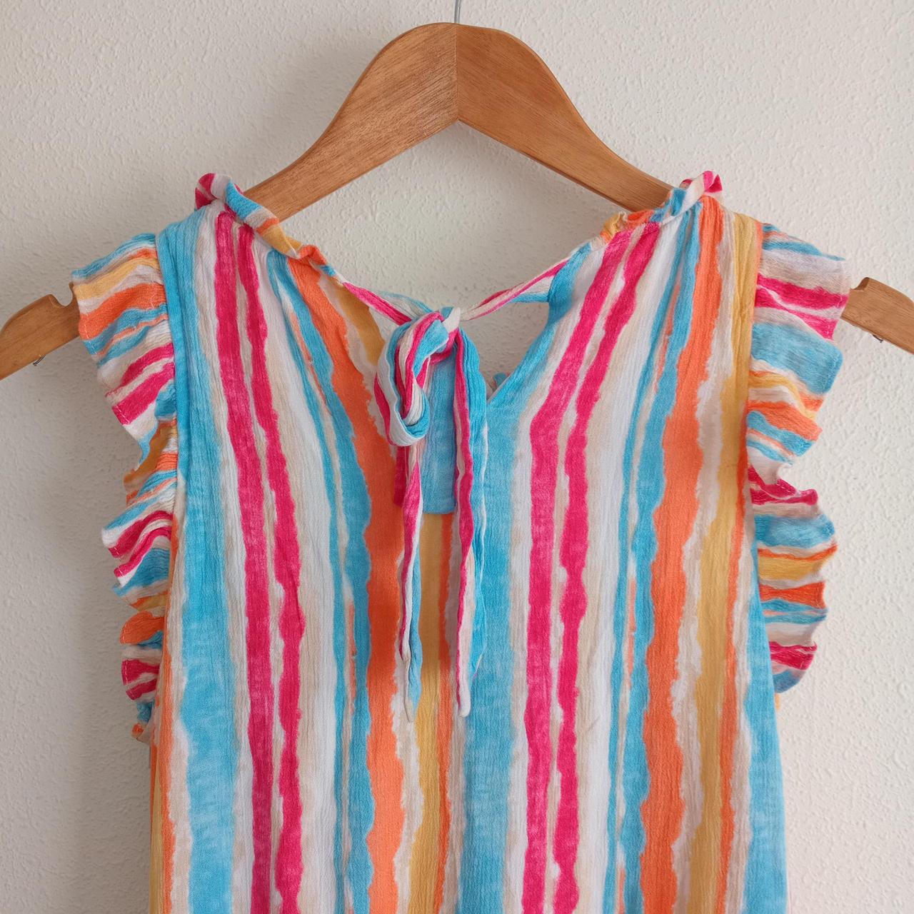 Dress Women Medium Striped Retro style