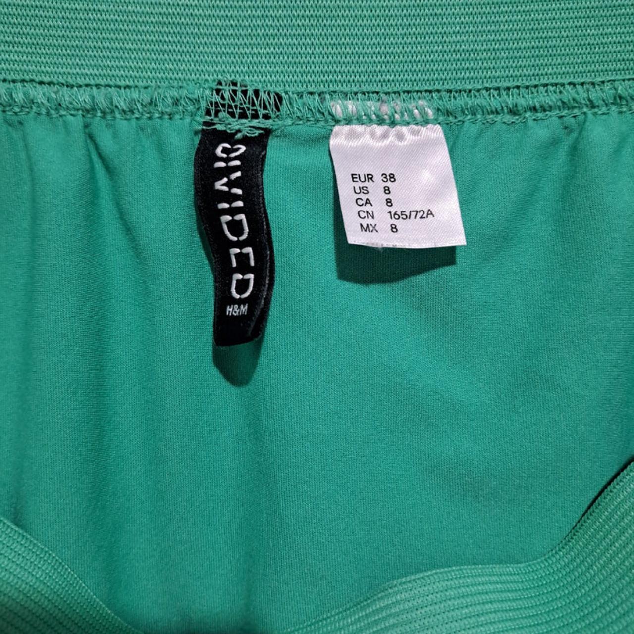 Skirt Women UK10 Green H&M