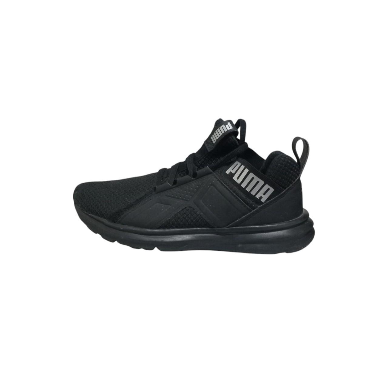 Shoes Unisex UK4 Black Puma Trainers