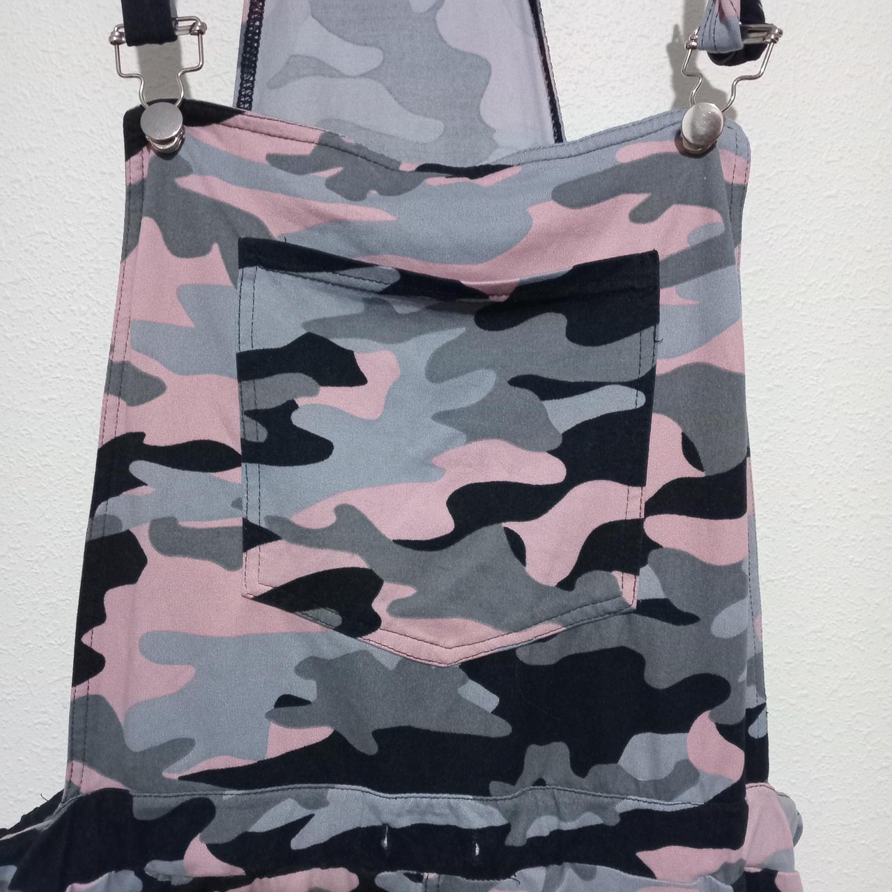 Overalls Women 3X pink army camouflage romper
