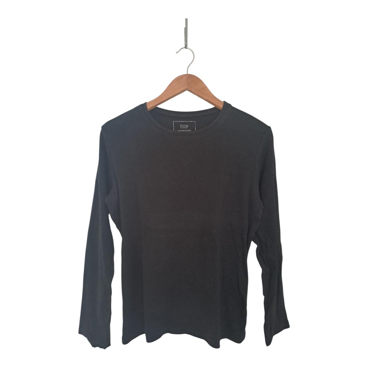 Shirt Women Size 14 Black Long Sleeves