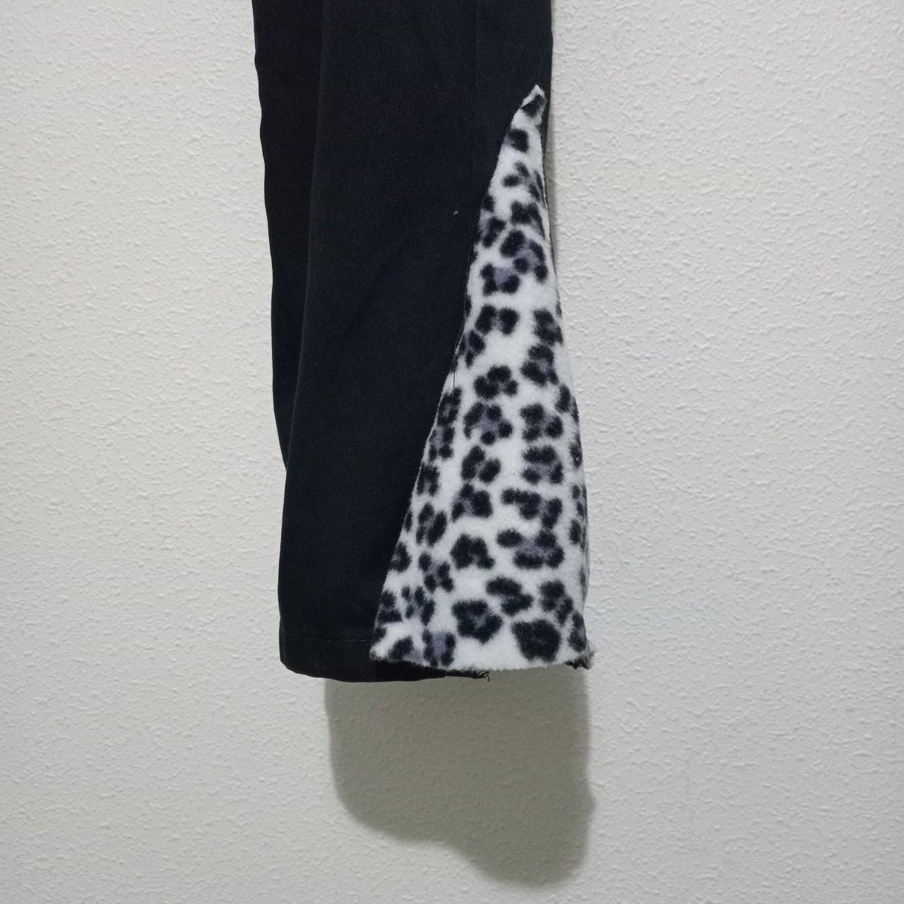Pants Women UK12 Leopard Print Accent