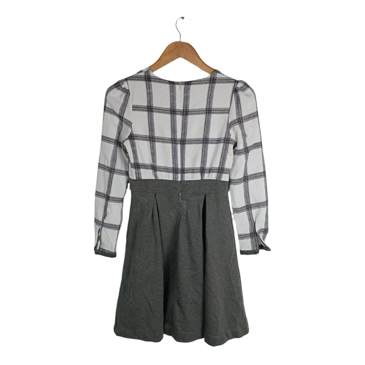 Dress Women UK8 Plaid and Gray Mini Dress