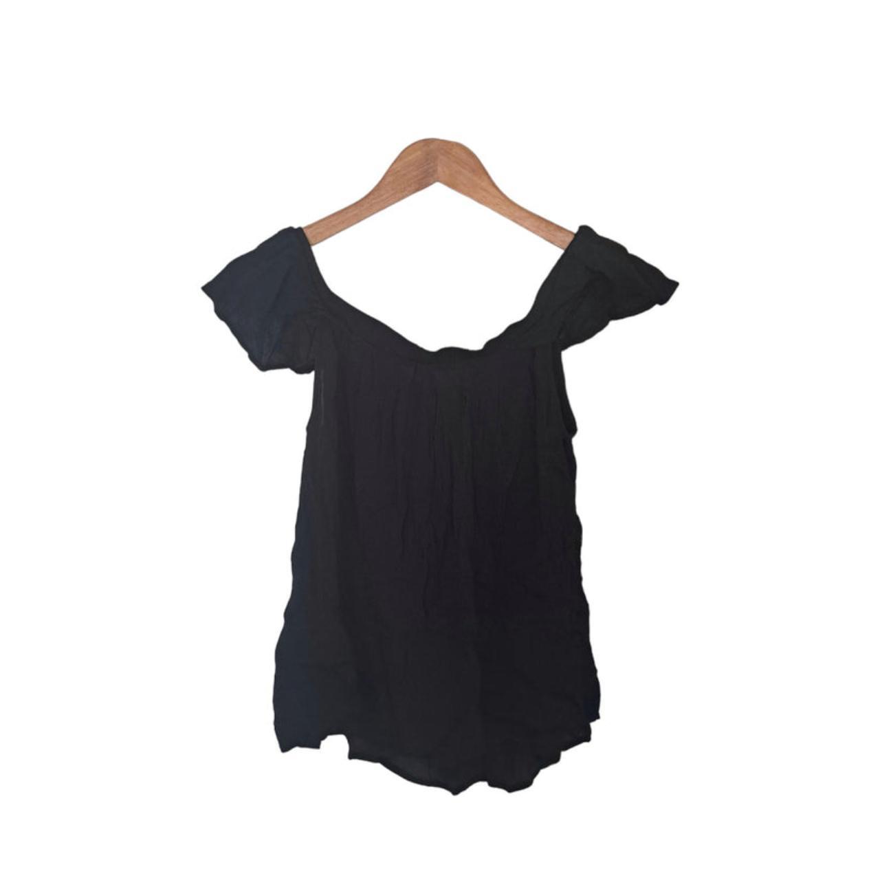 Blouse Women Medium UK12 Black Boho Off Shoulder