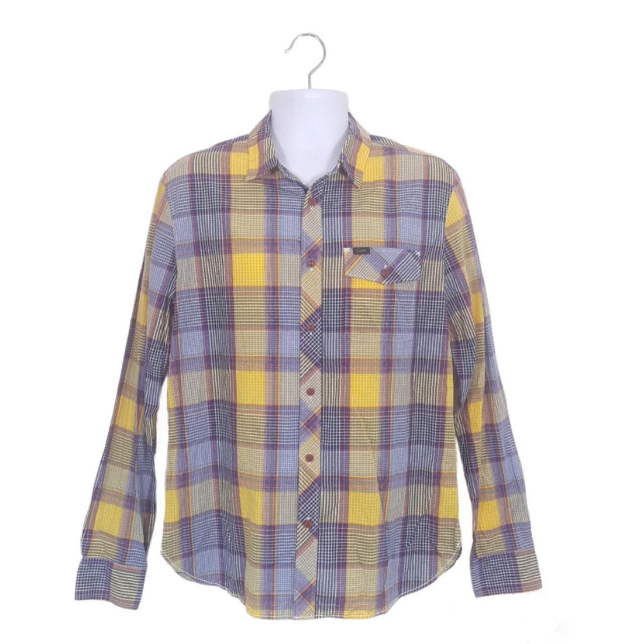 Polo Shirt Men Large Lee Long Sleeve