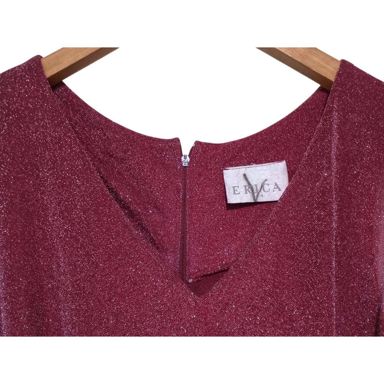 Dress Women Large Elegant Burgundy Maxi