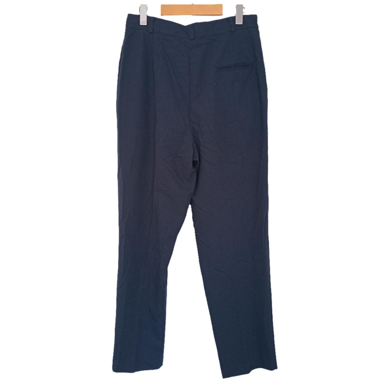 Pants Women Medium UK12 Navy blue slacks