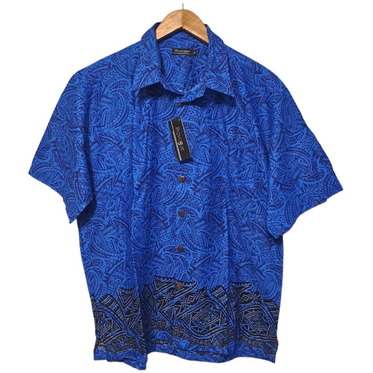 Polo Shirt Men XL Blue Island Short sleeve