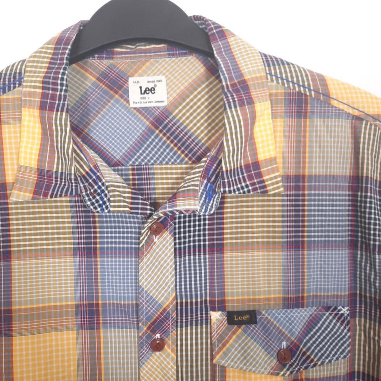 Polo Shirt Men Large Lee Long Sleeve