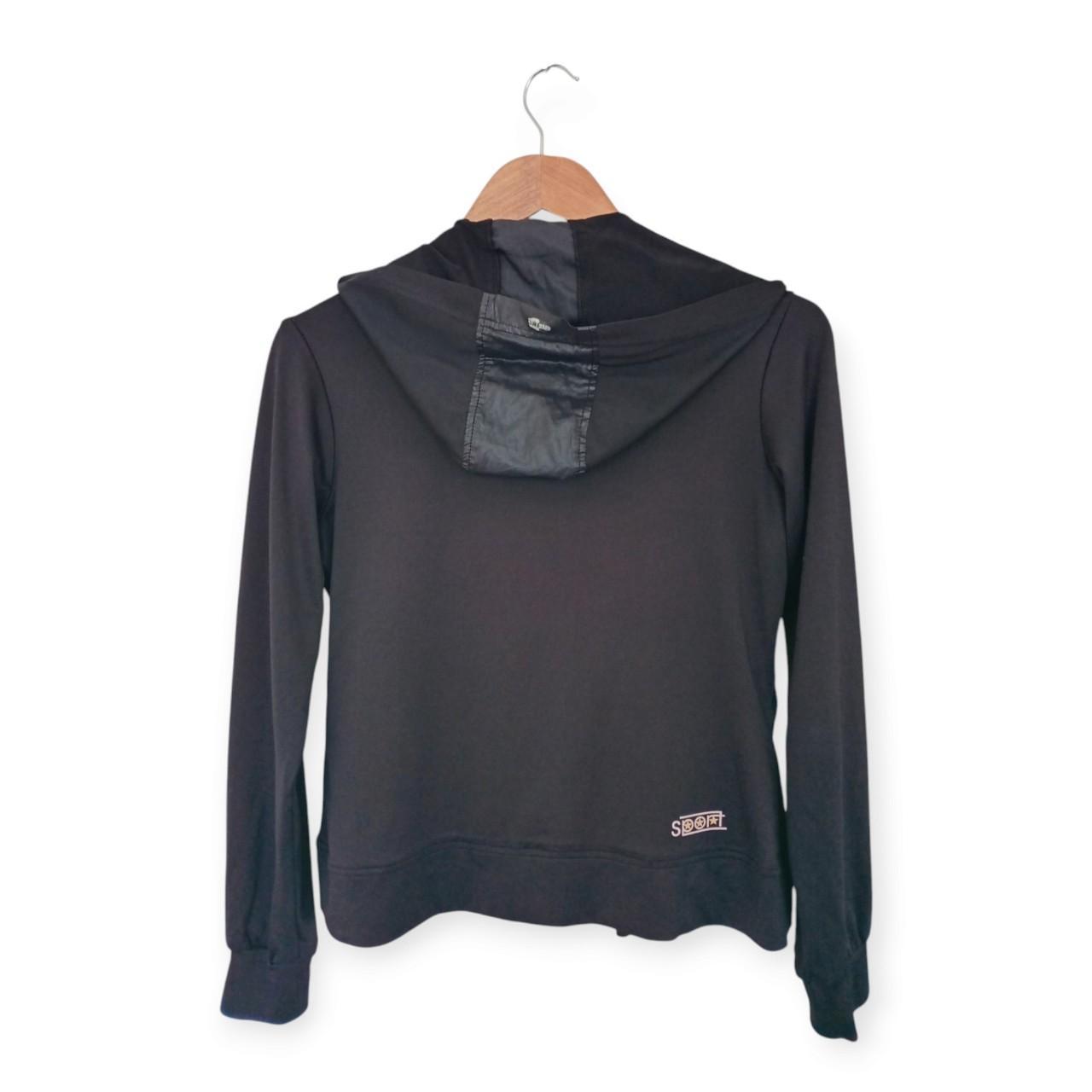 Jumper Women Small UK10 Black Adidas