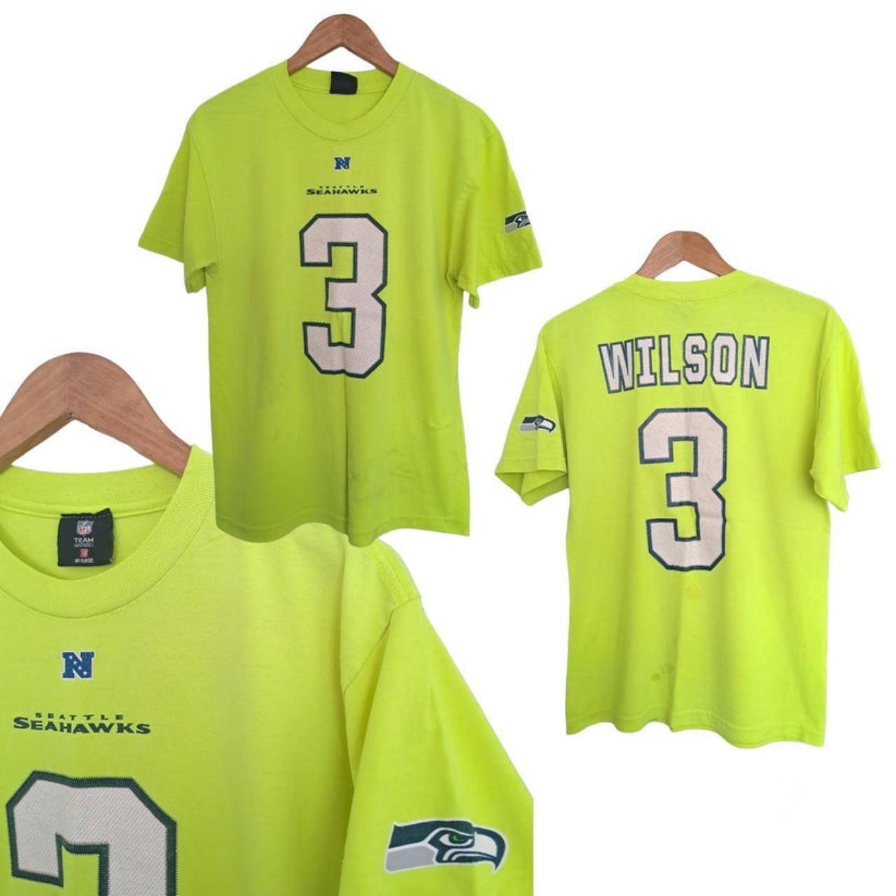 T-shirt Women Small Neon Green Seahawks
