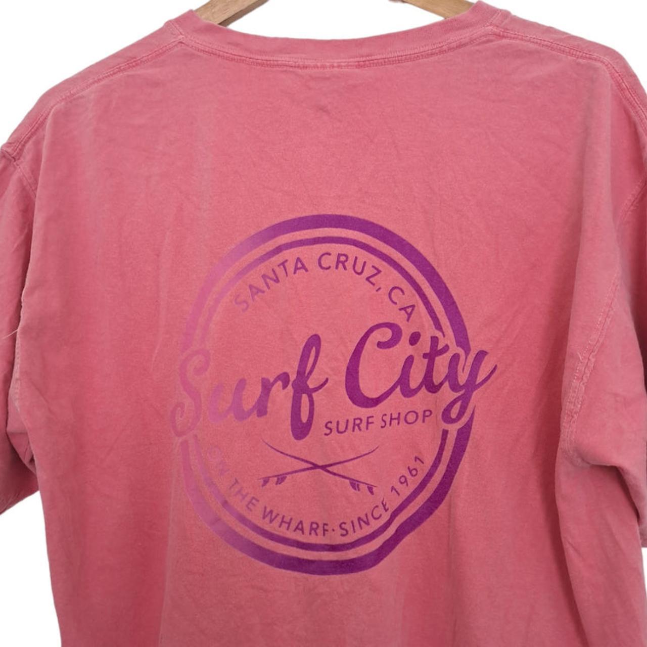 T-shirt Unisex Women XL Pink Surf City