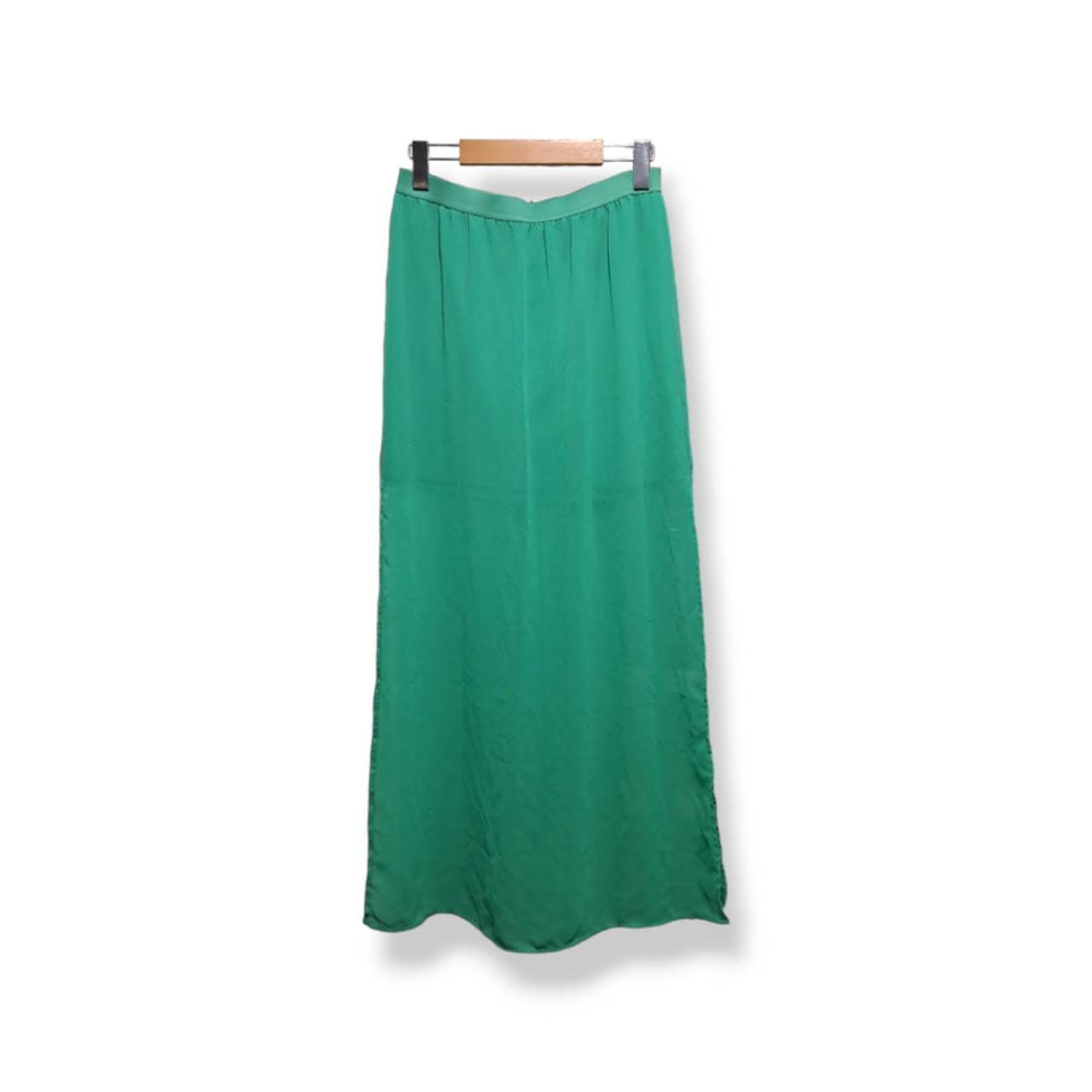Skirt Women UK10 Green H&M