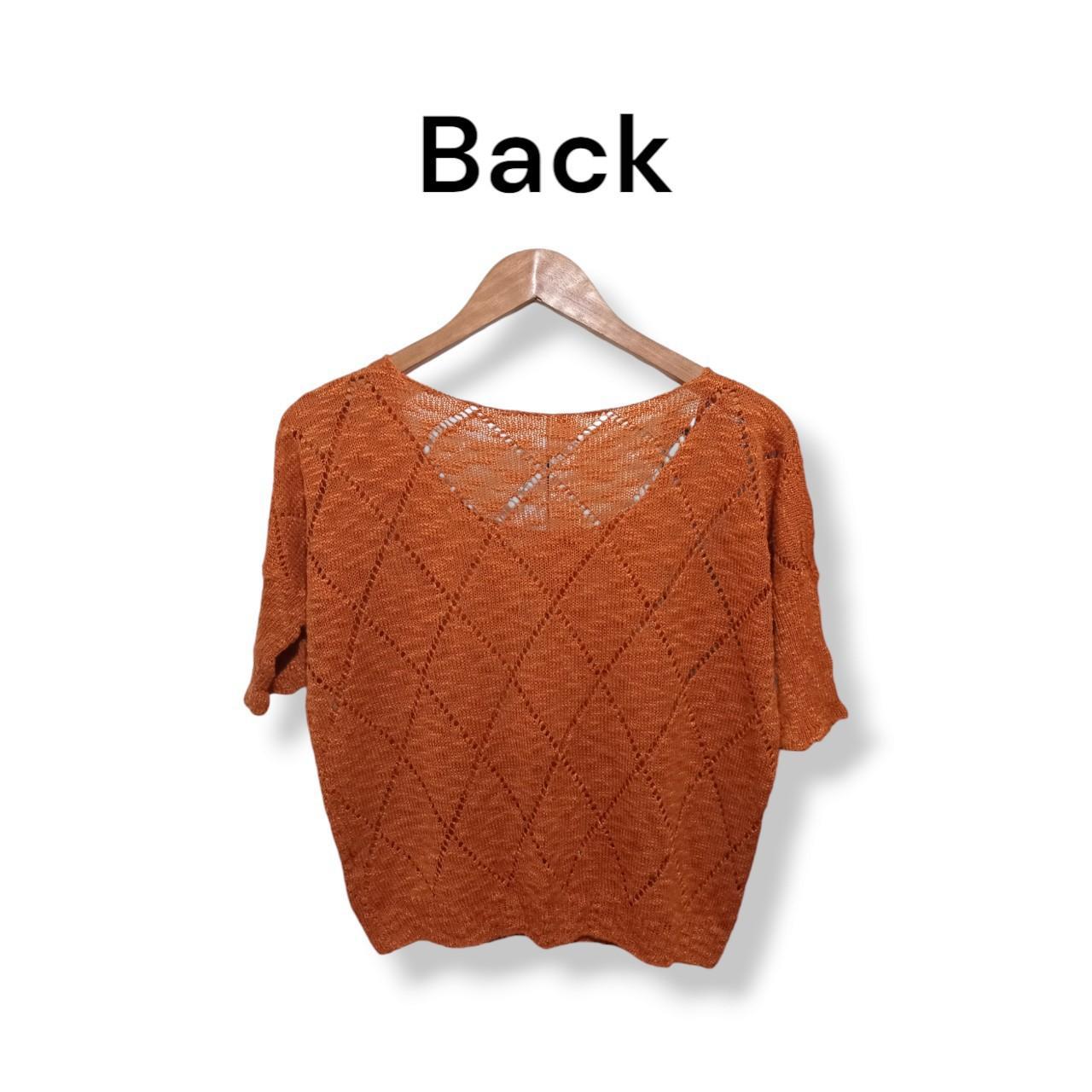 Blouse women medium Orange top