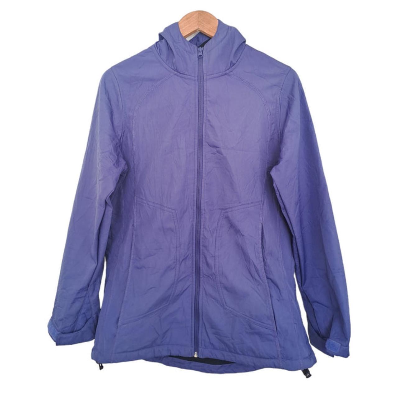 Jacket Women Medium Size 12 Purple Windbreaker