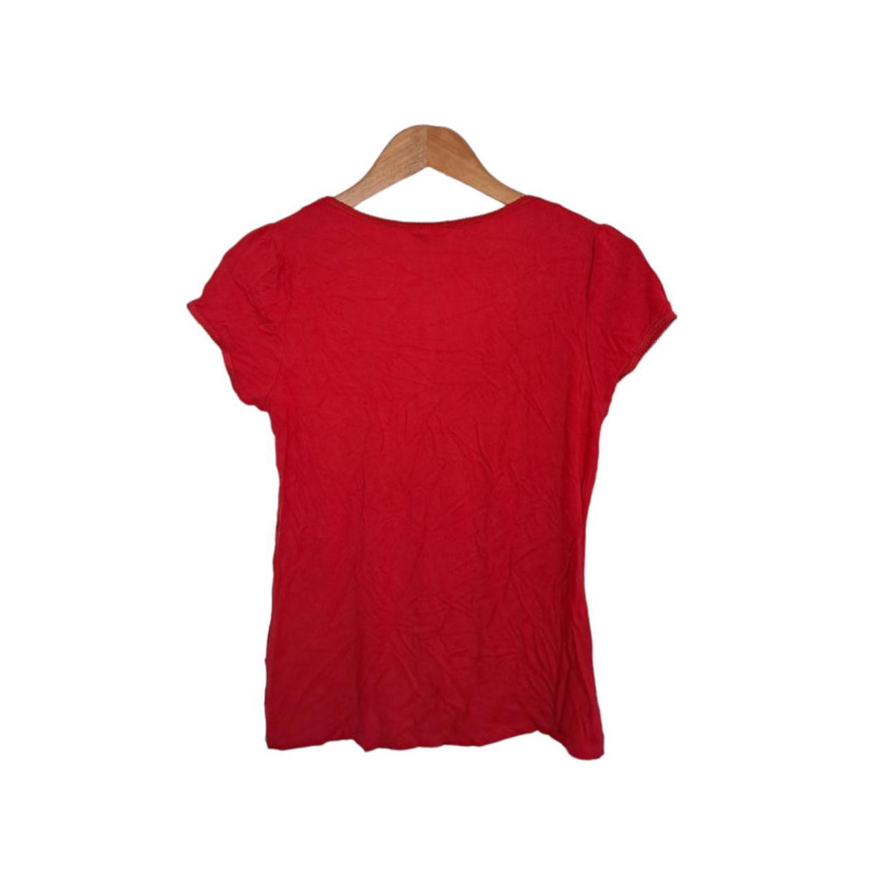 Shirt Women Medium Red Tee