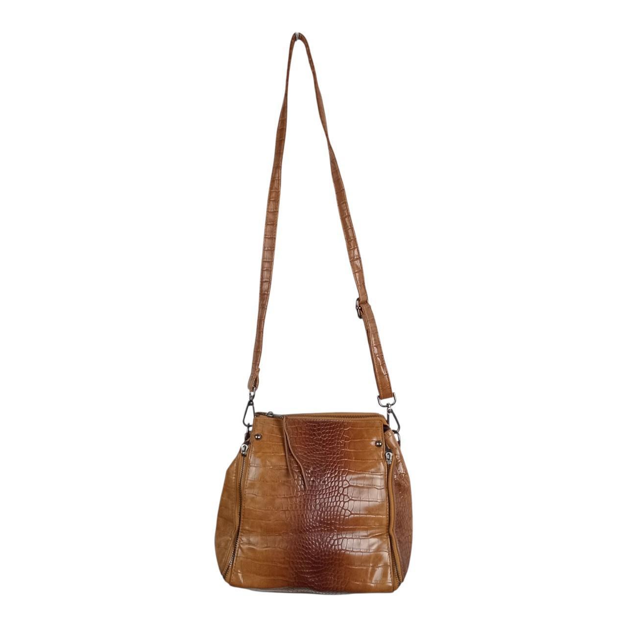 Bag Women Chic Faux Crocodile Skin