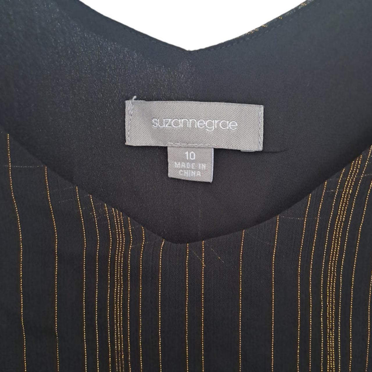 Blouse Women UK10 Glittery Sleeveless top