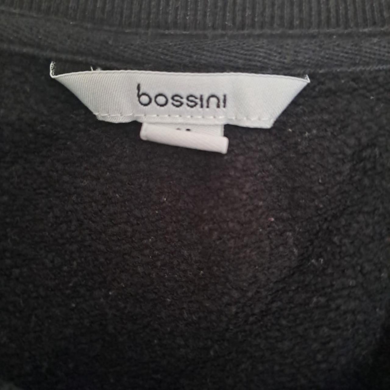 Jumper Women Medium UK12 Black Bossini Sweatshirt