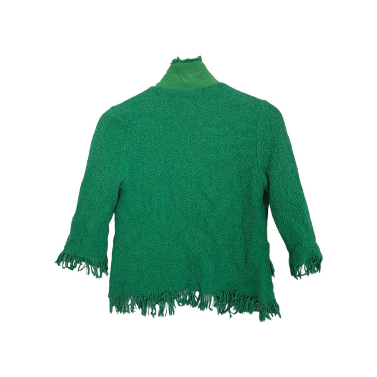 Bolero Women Small Size 10 Green Fringe Top