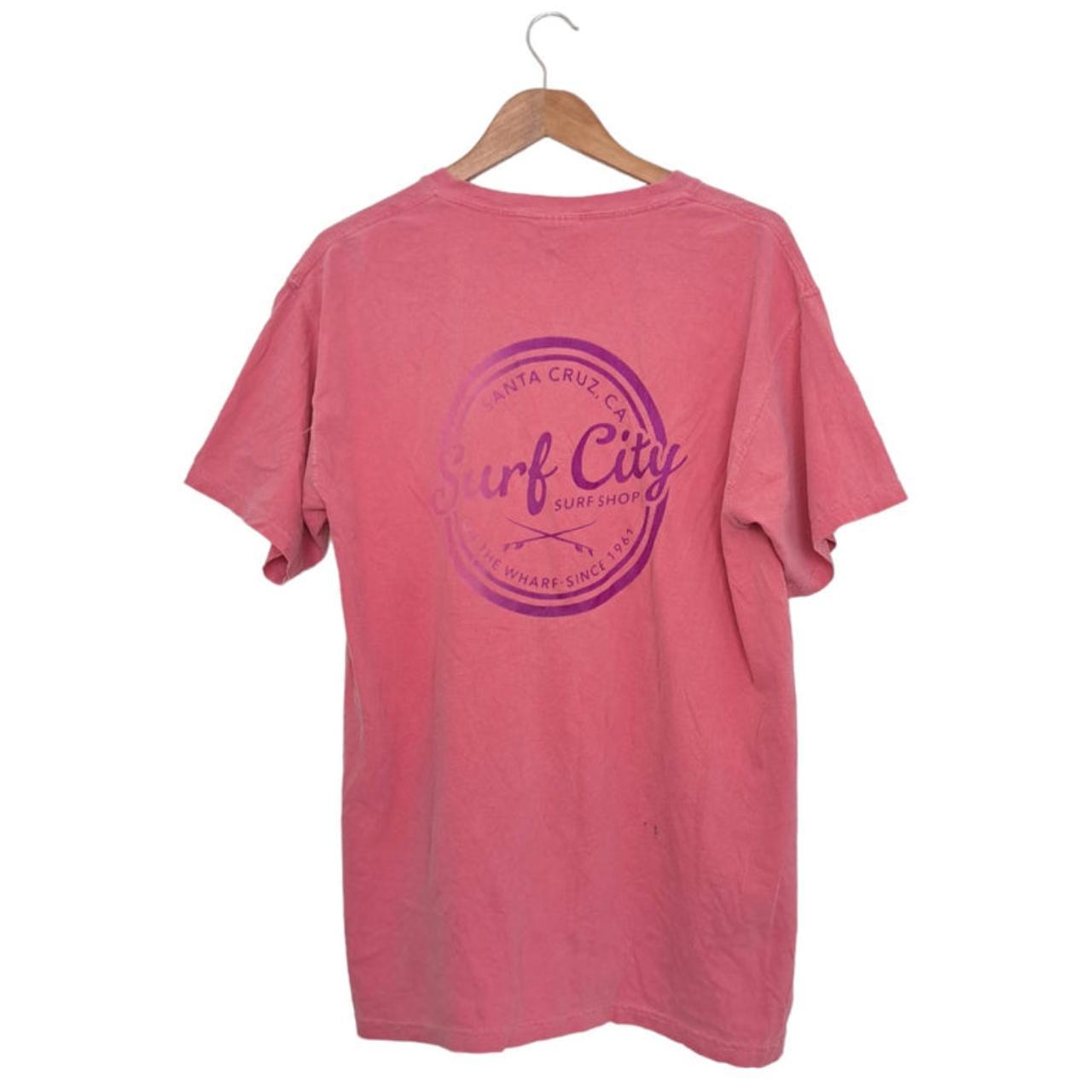 T-shirt Unisex Women XL Pink Surf City