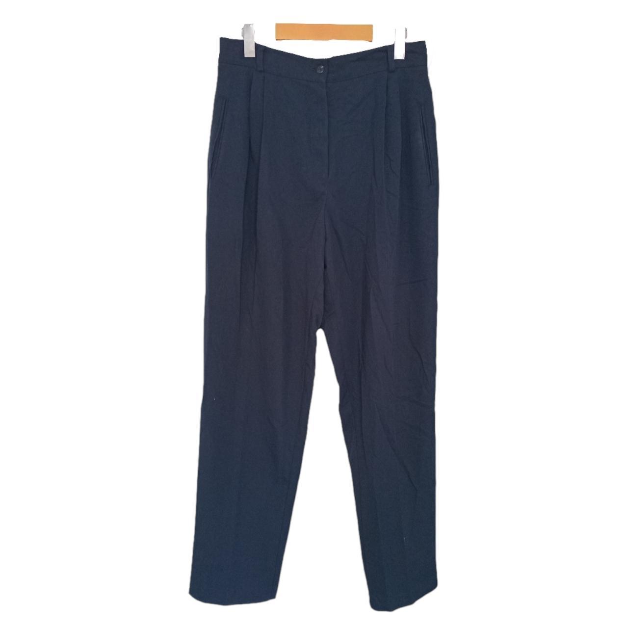Pants Women Medium UK12 Navy blue slacks
