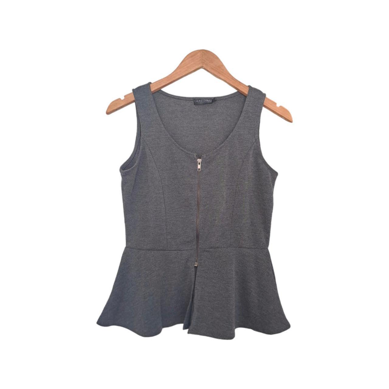 Blouse Women UK10 Grey Sleeveless top