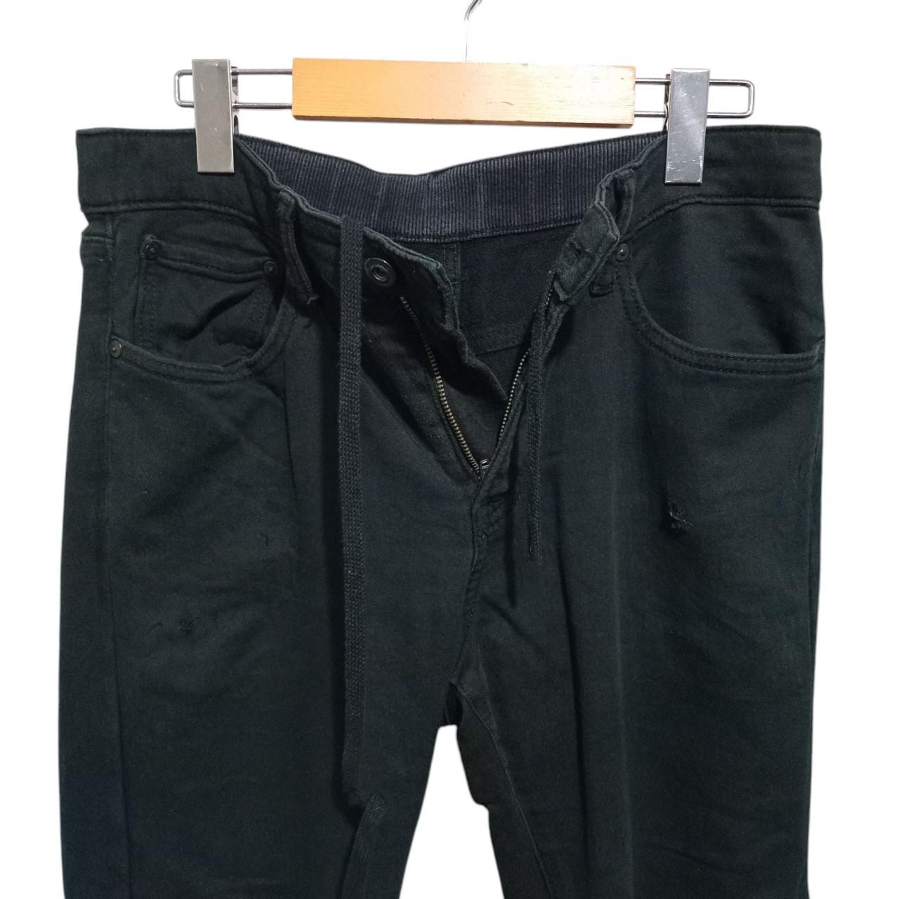 Pants Women UK10 Black Skinny Uniqlo