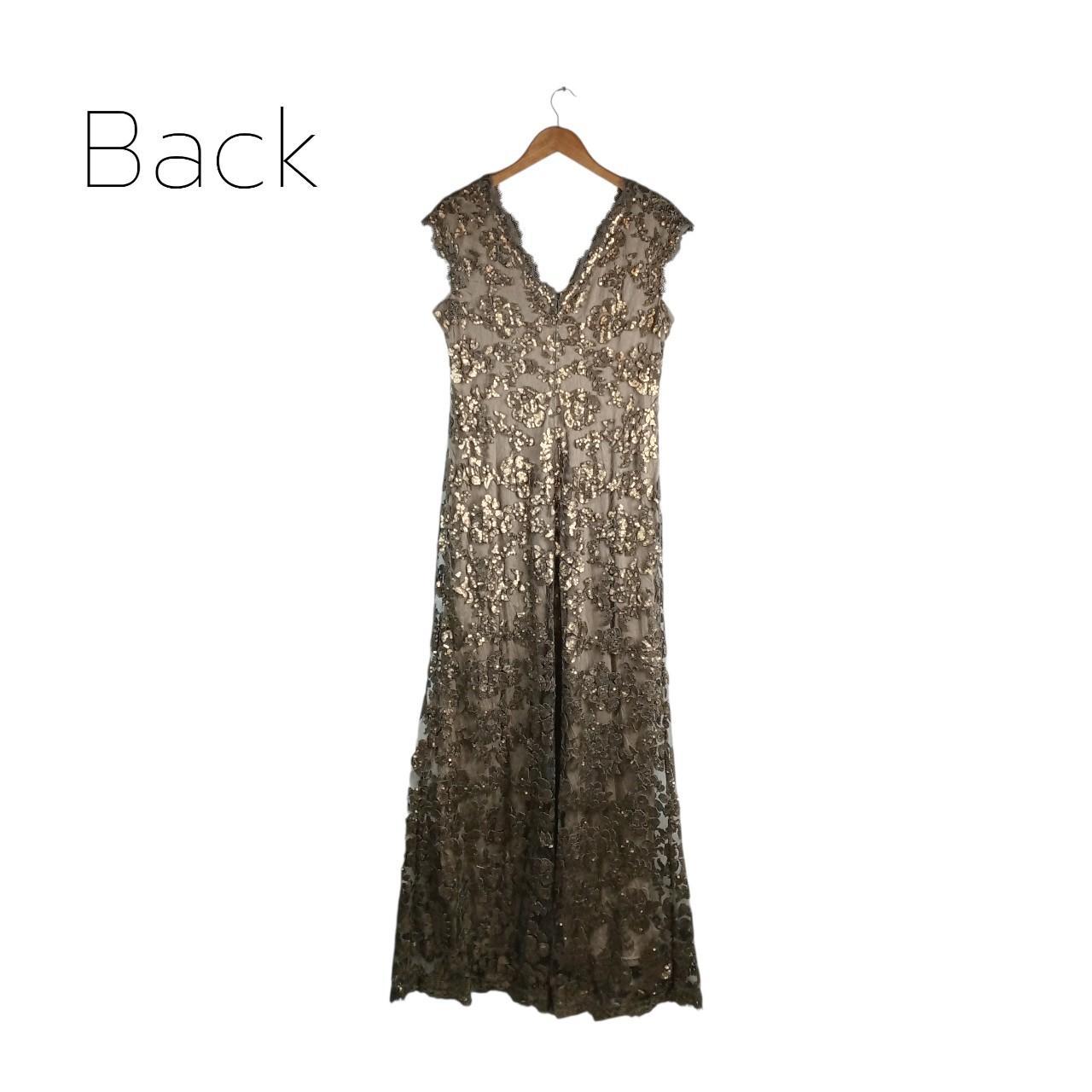 Dress Women UK18 Golden Sequin Maxi
