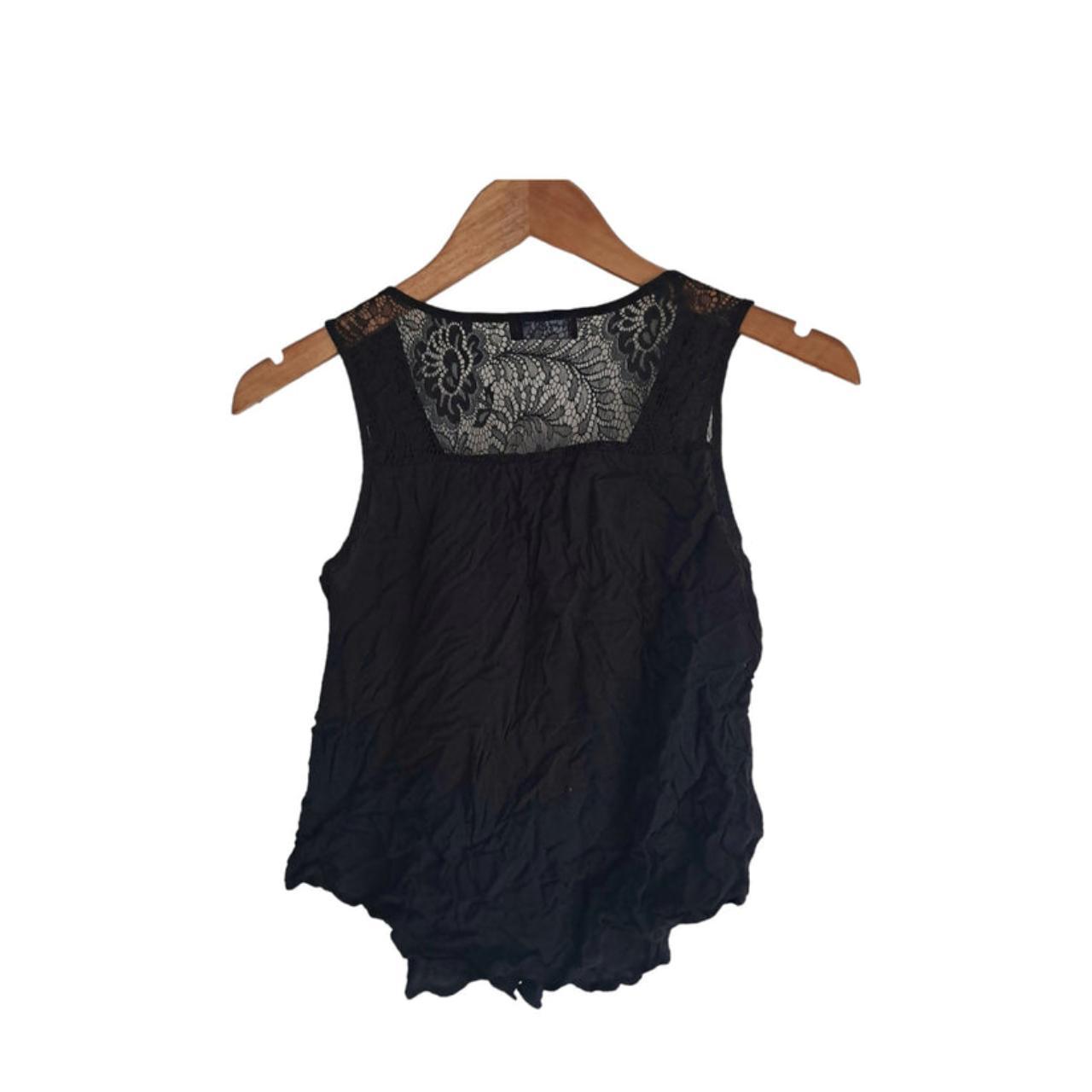 Crop top women UK10 black